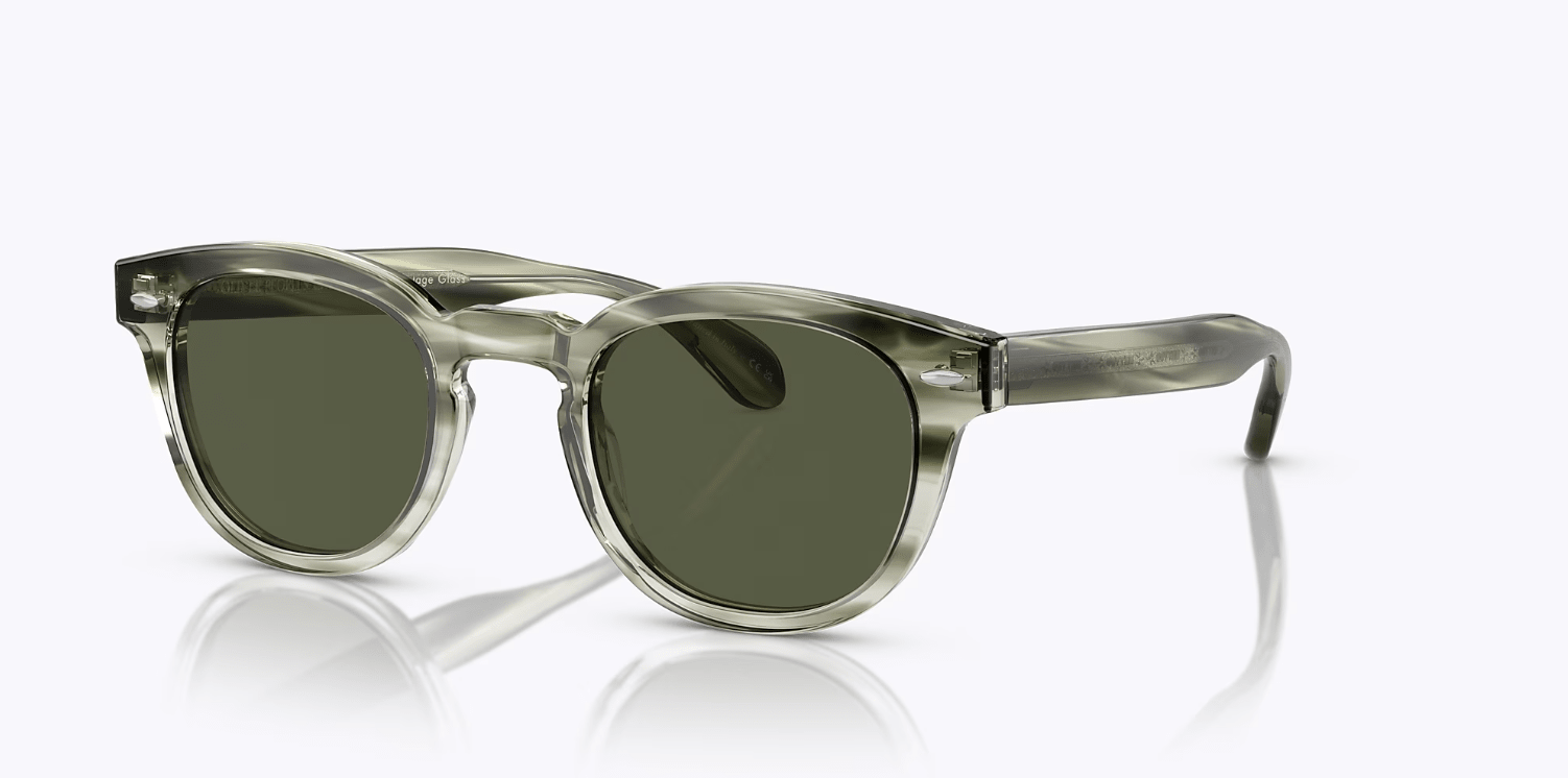 美品　OLIVER PEOPLES  Sheldrake-SUN タレックス Oliver Peoples Sheldrake Sun with Canarywood Gradient frame and