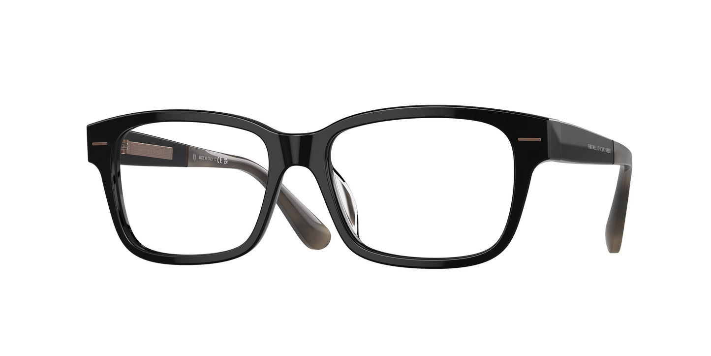 Brunello Cucinelli eyeglasses model BC3003 in Black, handcrafted Italian luxury optical frames made with premium materials