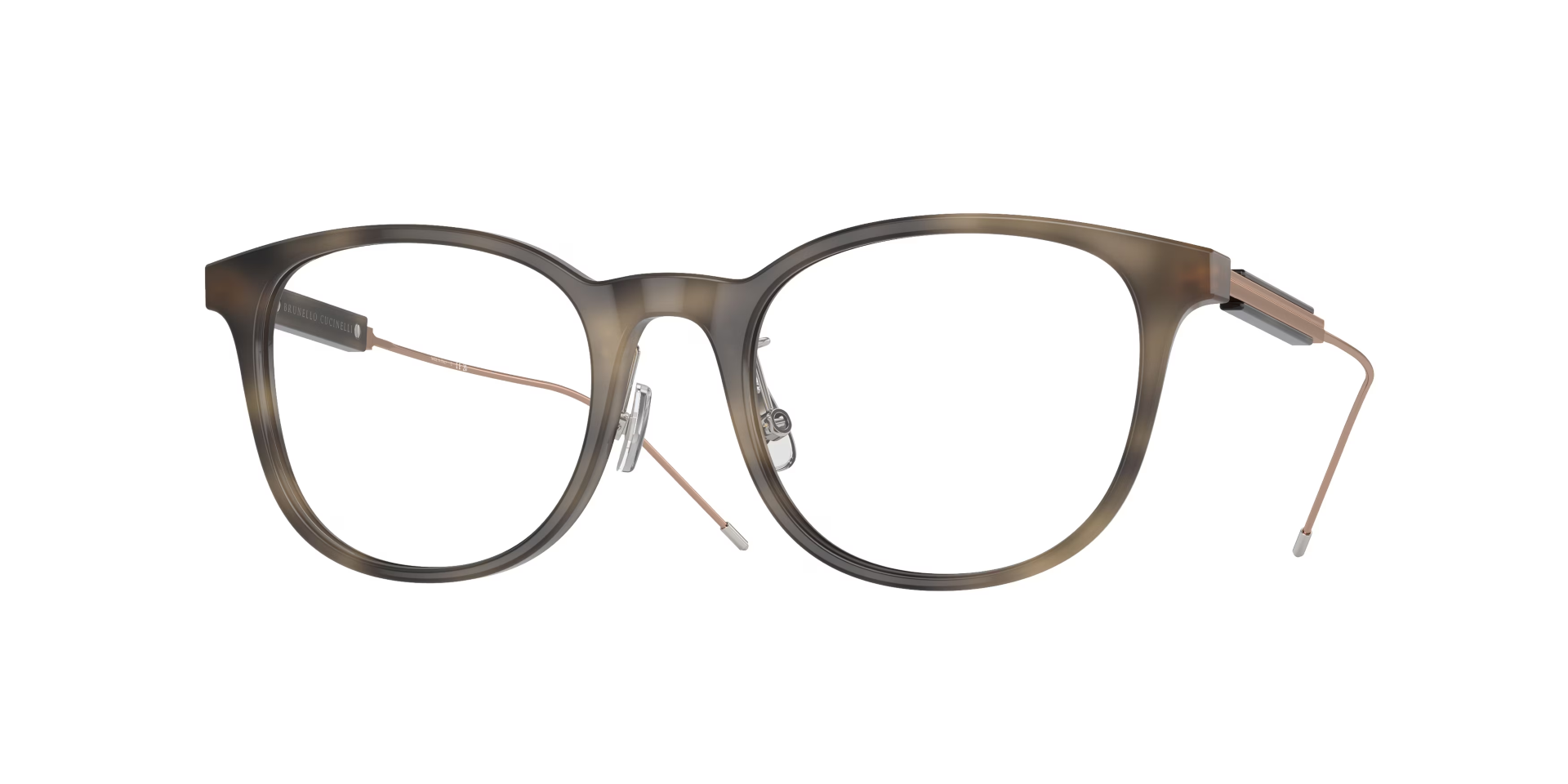 Brunello Cucinelli eyeglasses model BC3006 in HAVANATAUPE, handcrafted Italian luxury optical frames made with premium materials