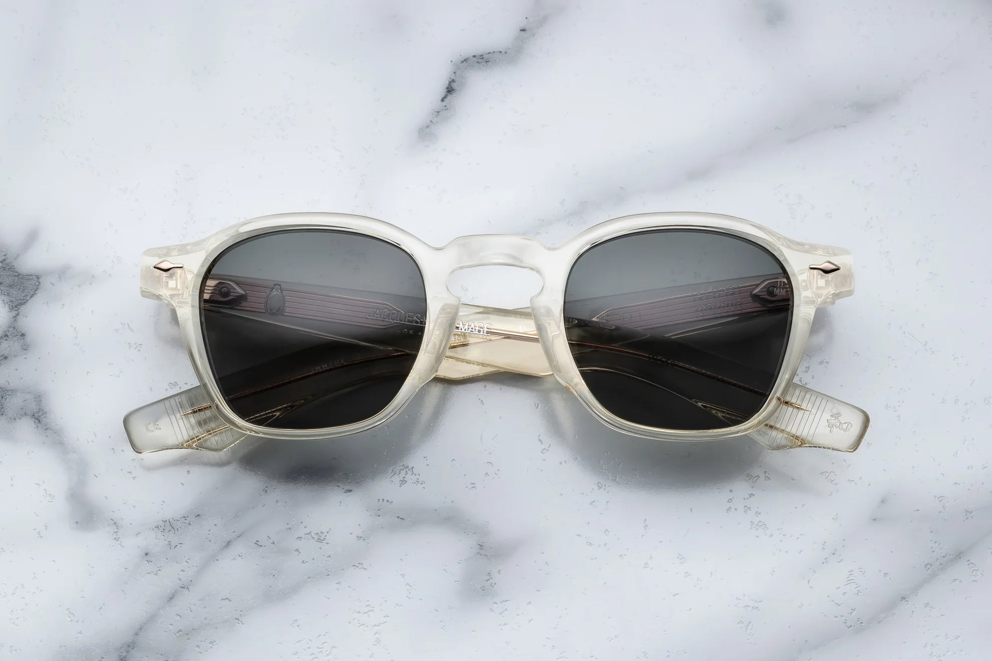 Jacques Marie Mage ZEPHIRIN 47 Polaris ① Jacques Marie Mage | Zephirin 47 in Beluga Sunglasses