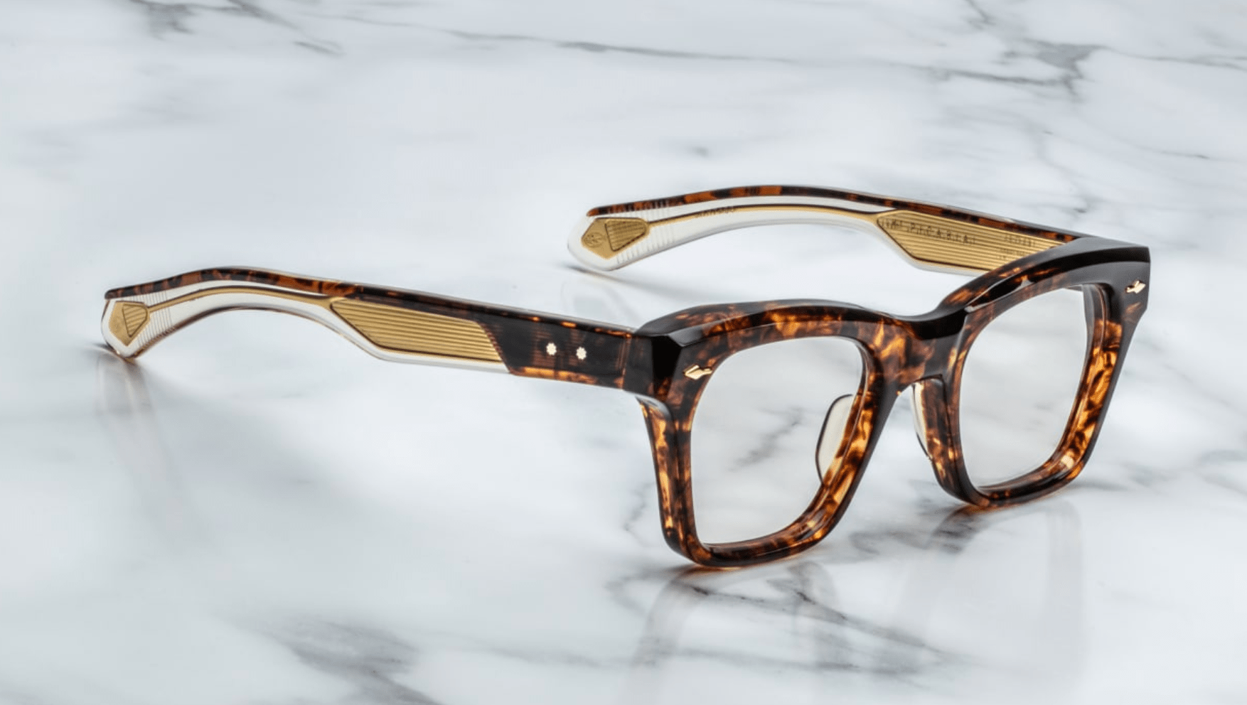 タイムセール★ジャックマリーマージュ　メガネフレーム PICABIA SAND Jacques Marie Mage | Picabia in Sand Eyeglasses - twelvesixtynine